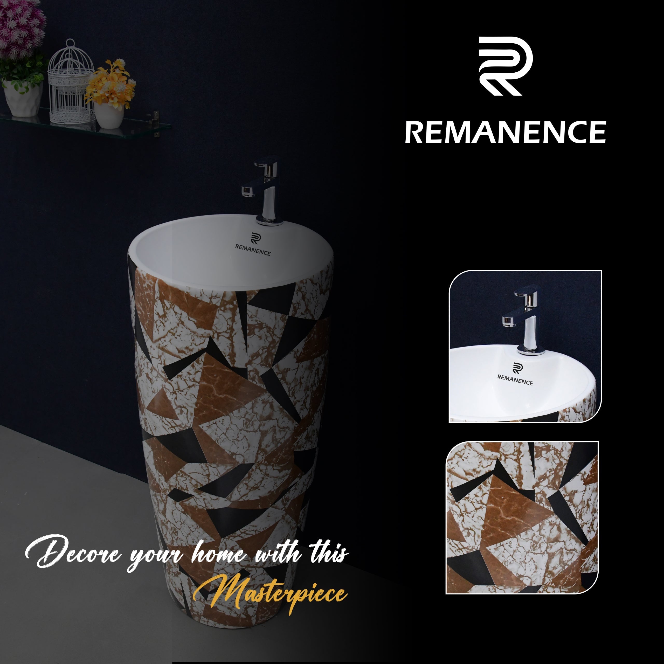 Which One Suits for Your Bathroom? Standing Pedestal vs. Half Pedestal Wash Basin