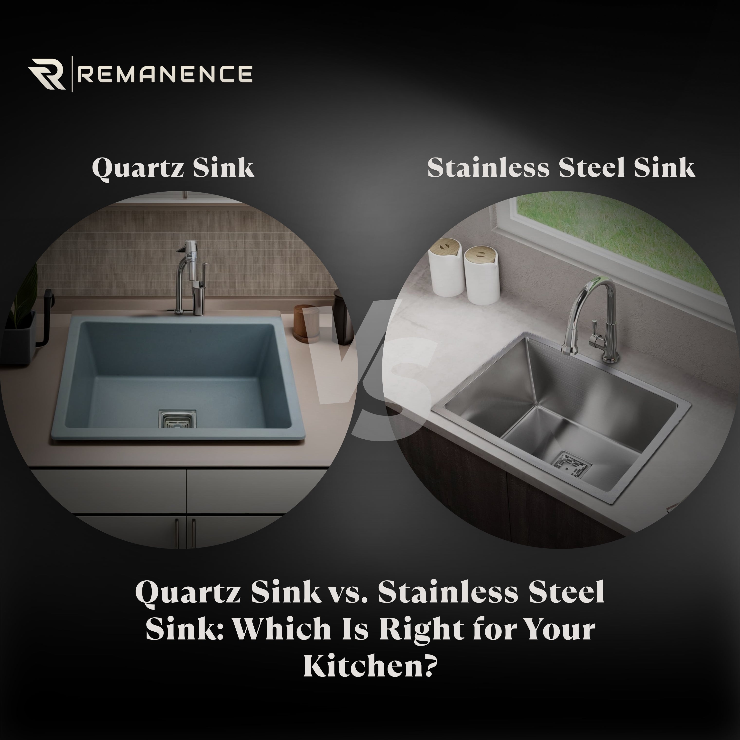 Quartz Sink vs. Stainless Steel Sink: Which Is Right for Your Kitchen?