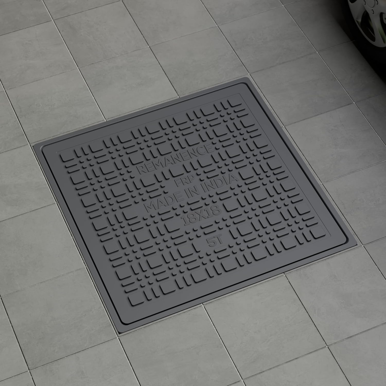 REMANENCE Fiber Reinforced Polymer (FRP) 5 Tons Capacity Manhole Cover