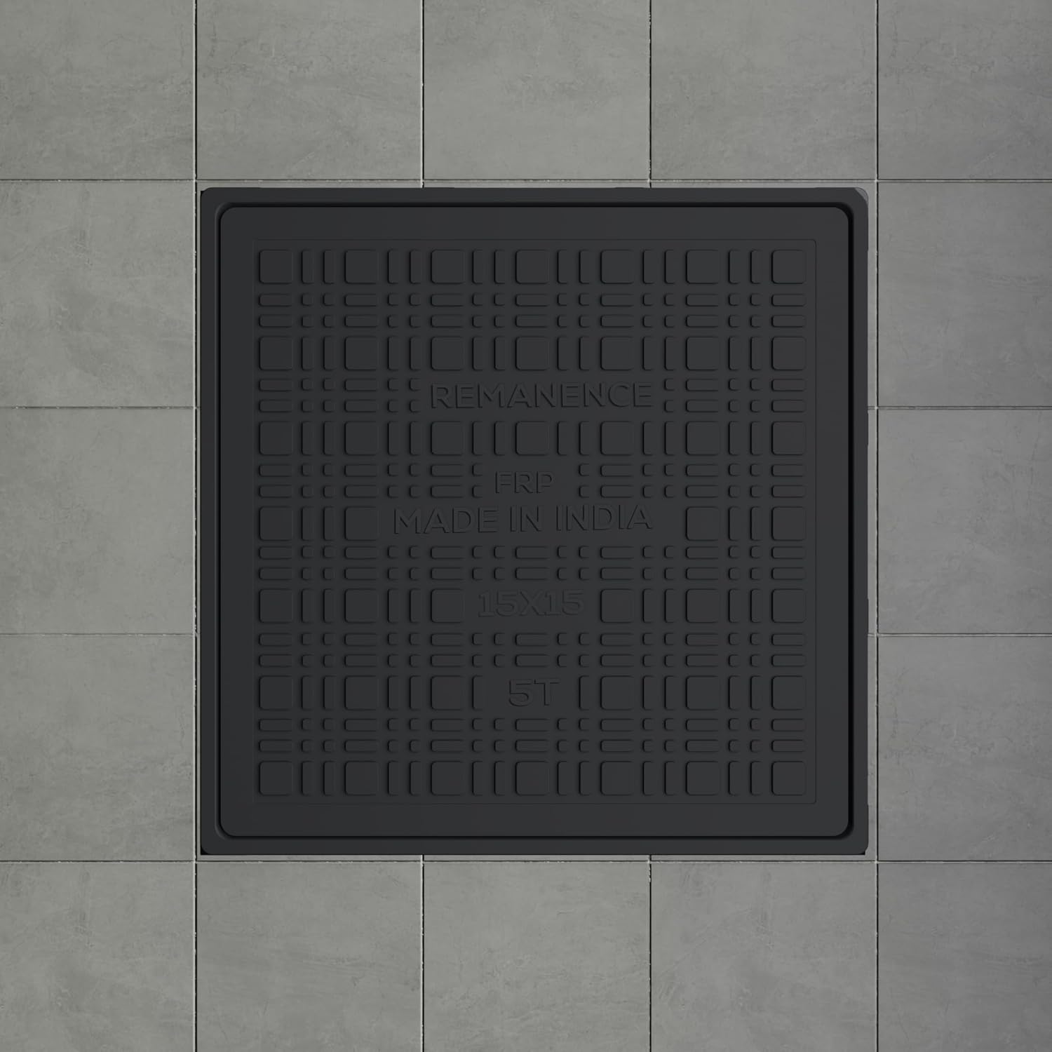 REMANENCE Fiber Reinforced Polymer (FRP) 5 Tons Capacity Manhole Cover